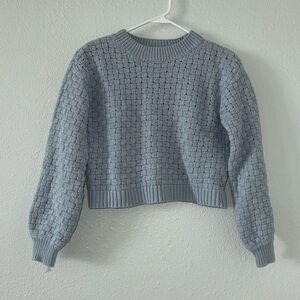 Jessica Simpson Cropped Textured Sweater